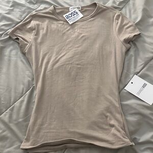 Classic Beige Short Sleeve Women's Tee
